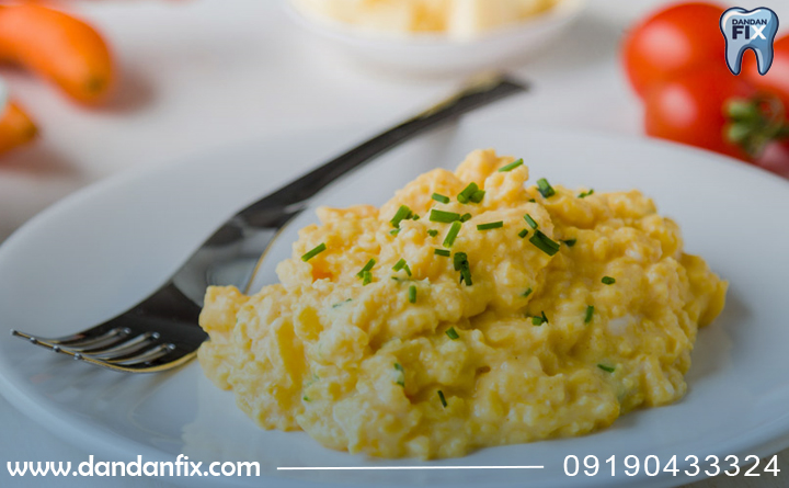 تخم مرغ بعد از کشیدن دندان