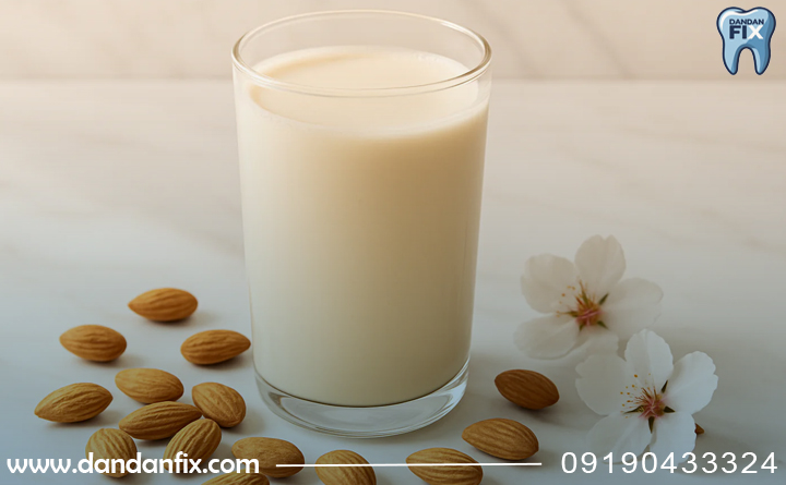 خواص شیر بادام برای دندان