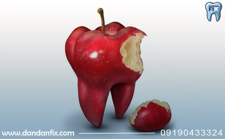 نقاشی خوراکی های مفید برای دندان